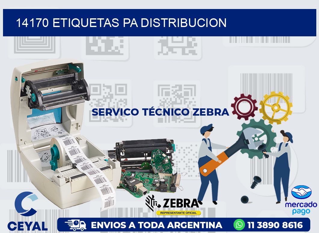 14170 ETIQUETAS PA DISTRIBUCION