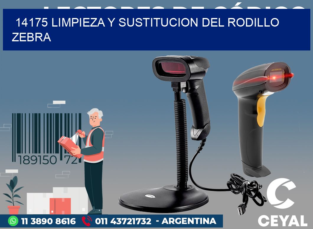 14175 LIMPIEZA Y SUSTITUCION DEL RODILLO ZEBRA