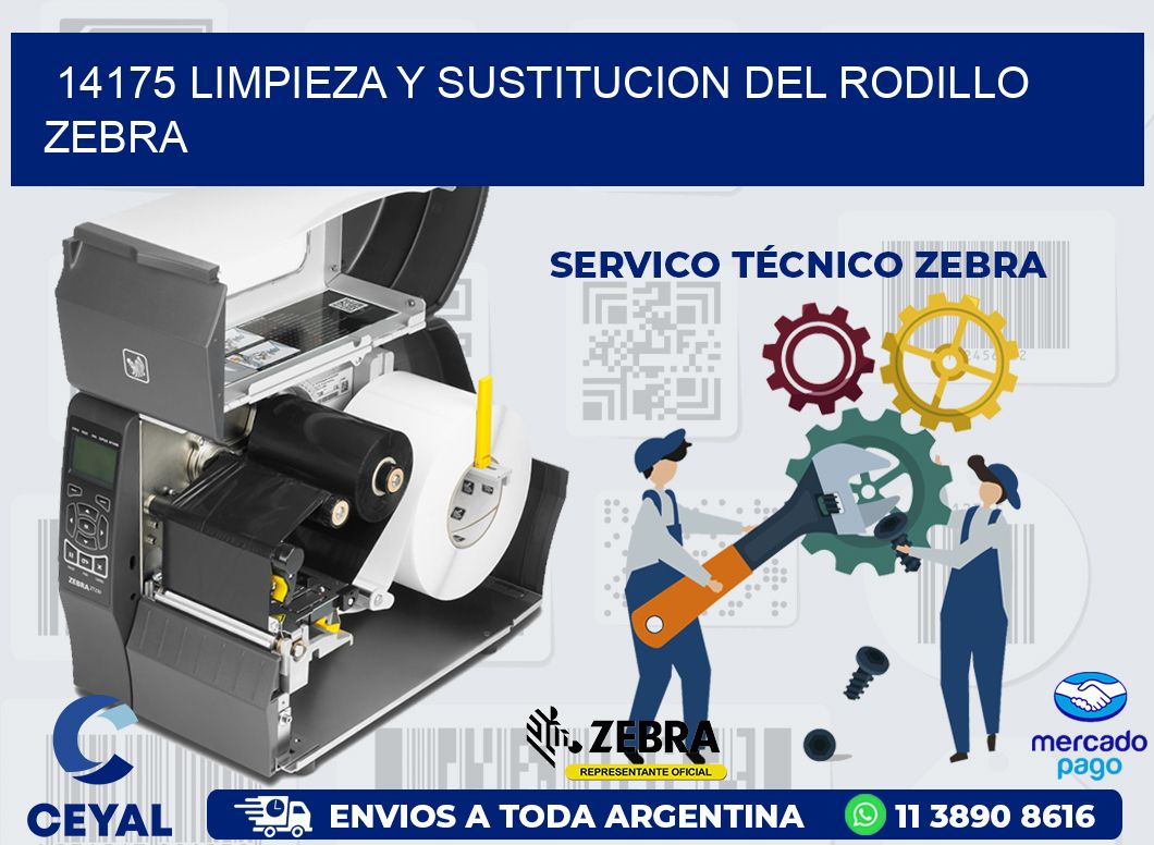 14175 LIMPIEZA Y SUSTITUCION DEL RODILLO ZEBRA