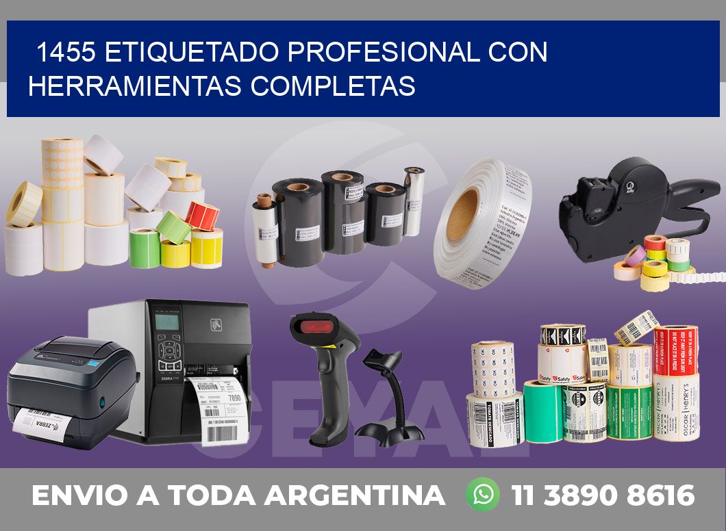 1455 ETIQUETADO PROFESIONAL CON HERRAMIENTAS COMPLETAS