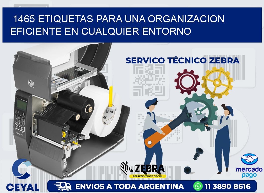 1465 ETIQUETAS PARA UNA ORGANIZACION EFICIENTE EN CUALQUIER ENTORNO