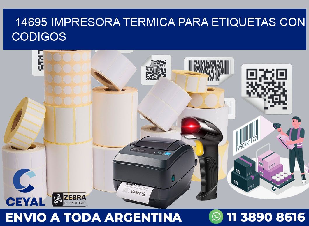 14695 IMPRESORA TERMICA PARA ETIQUETAS CON CODIGOS