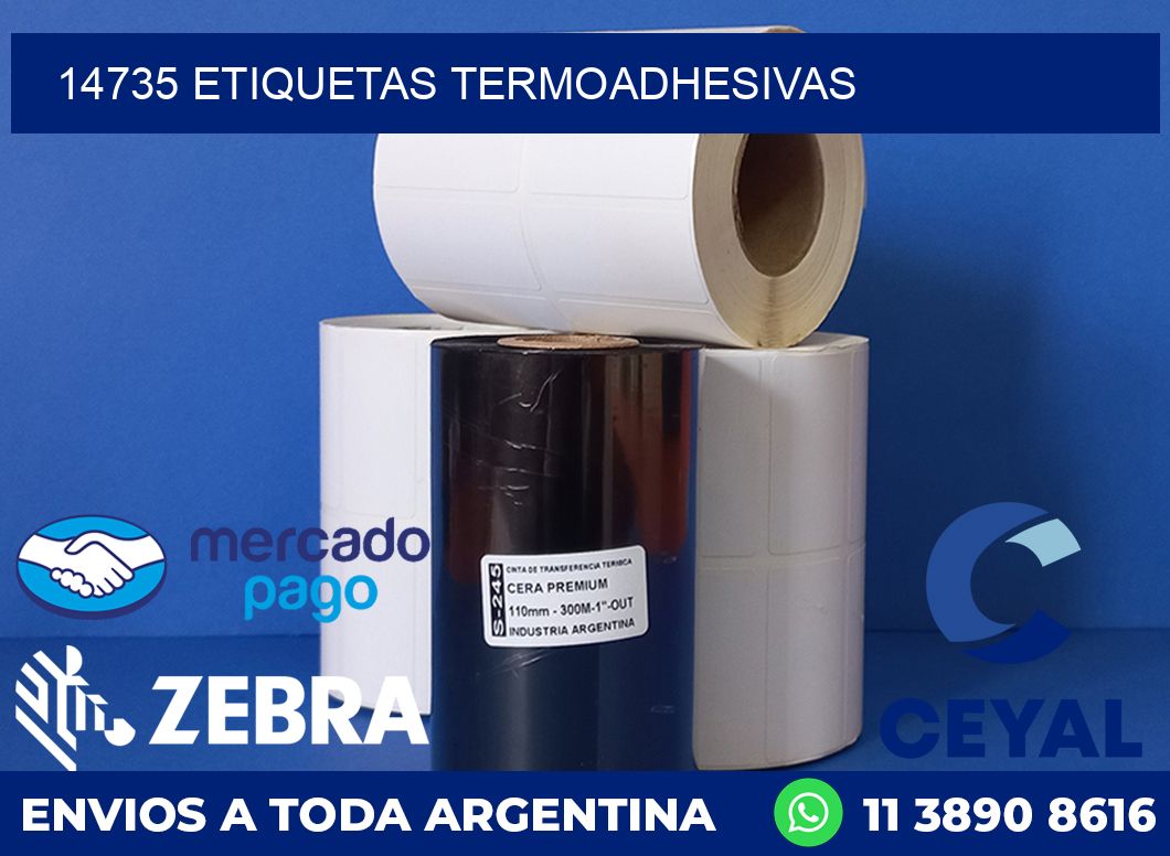 14735 ETIQUETAS TERMOADHESIVAS
