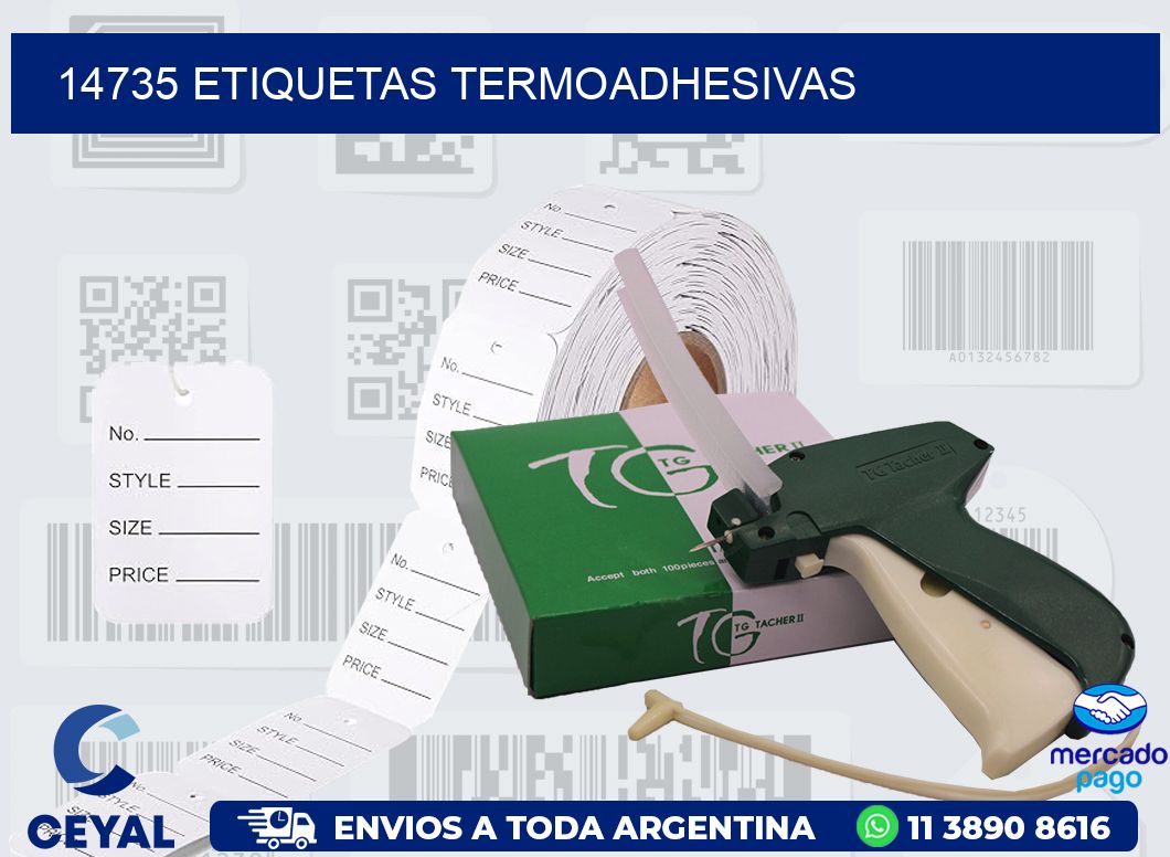 14735 ETIQUETAS TERMOADHESIVAS