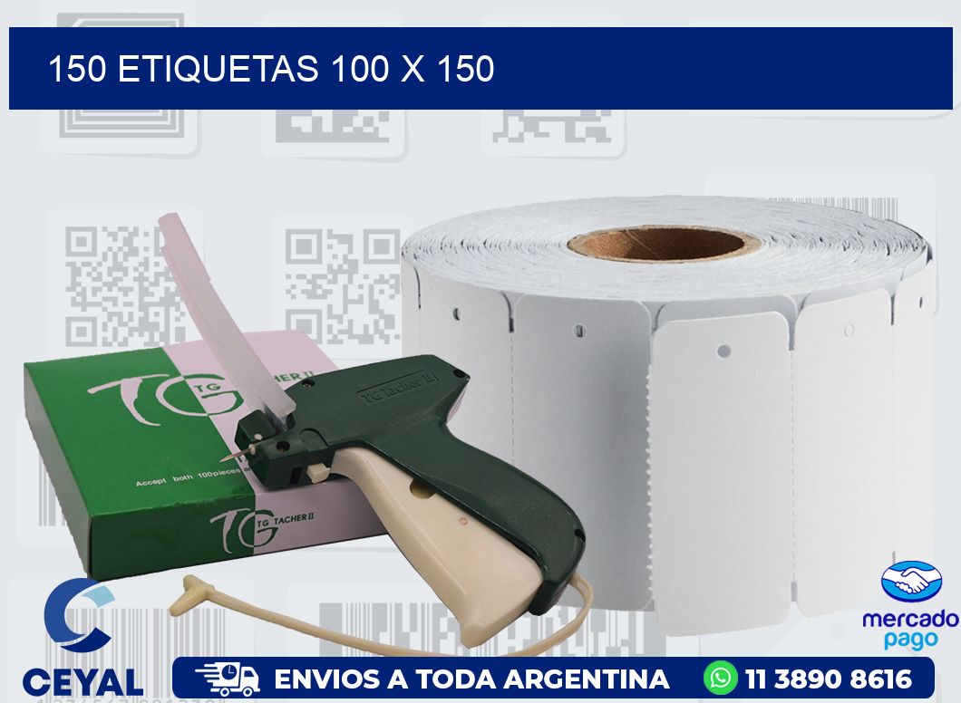 150 ETIQUETAS 100 X 150