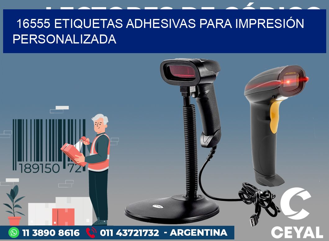 16555 ETIQUETAS ADHESIVAS PARA IMPRESIÓN PERSONALIZADA