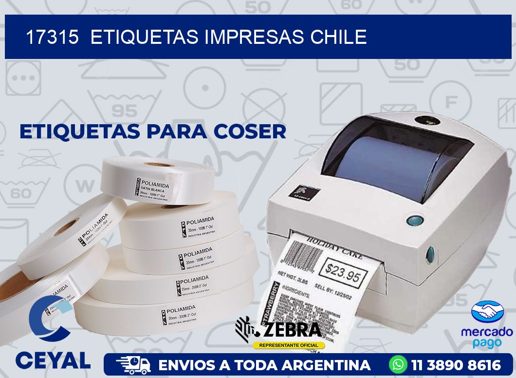 17315 ETIQUETAS IMPRESAS CHILE
