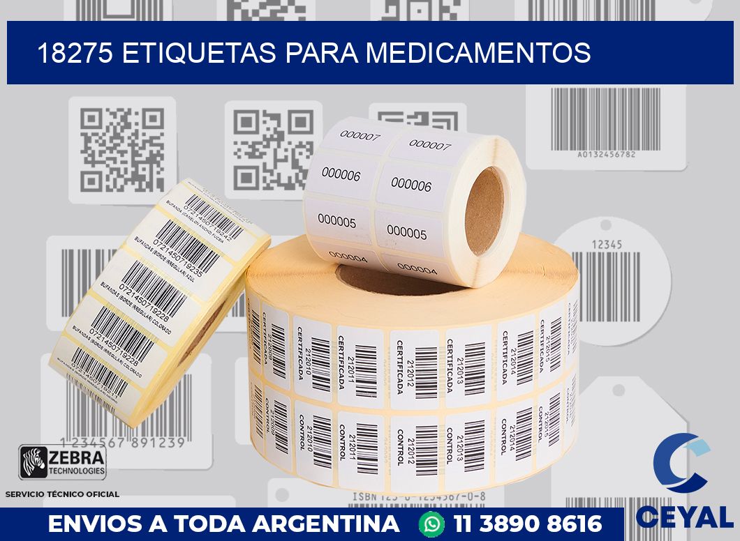 18275 ETIQUETAS PARA MEDICAMENTOS