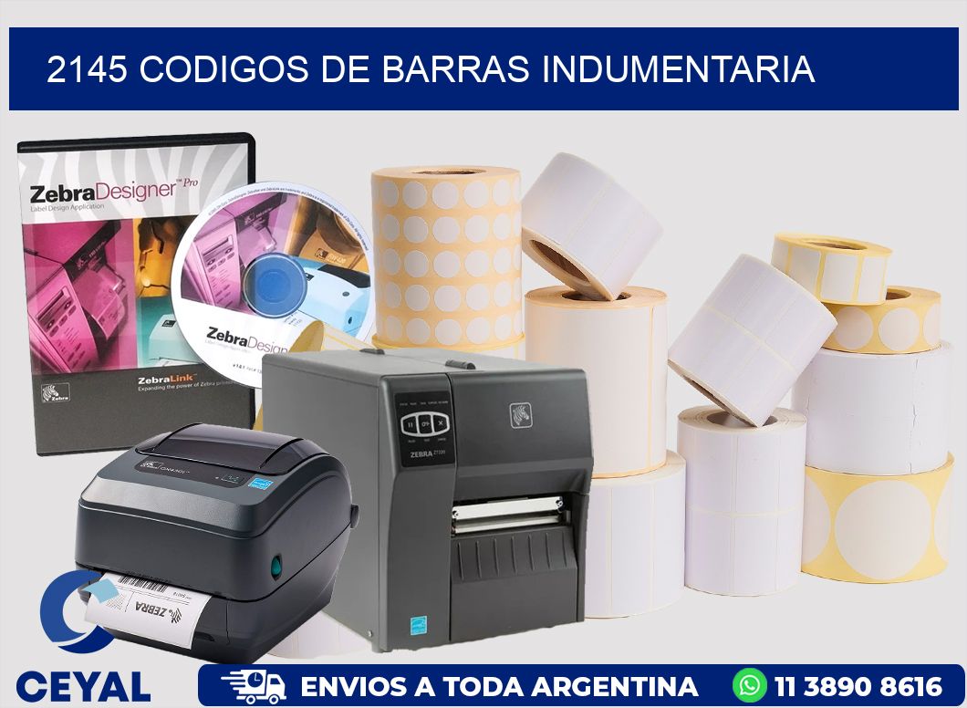 2145 CODIGOS DE BARRAS INDUMENTARIA
