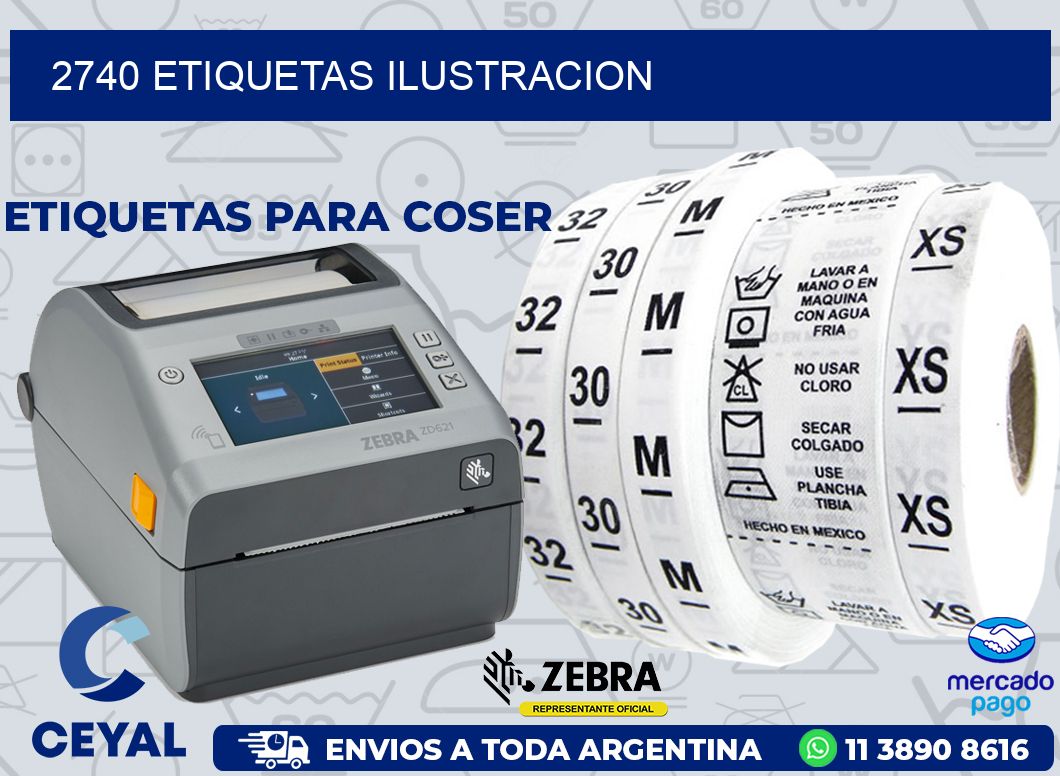 2740 ETIQUETAS ILUSTRACION