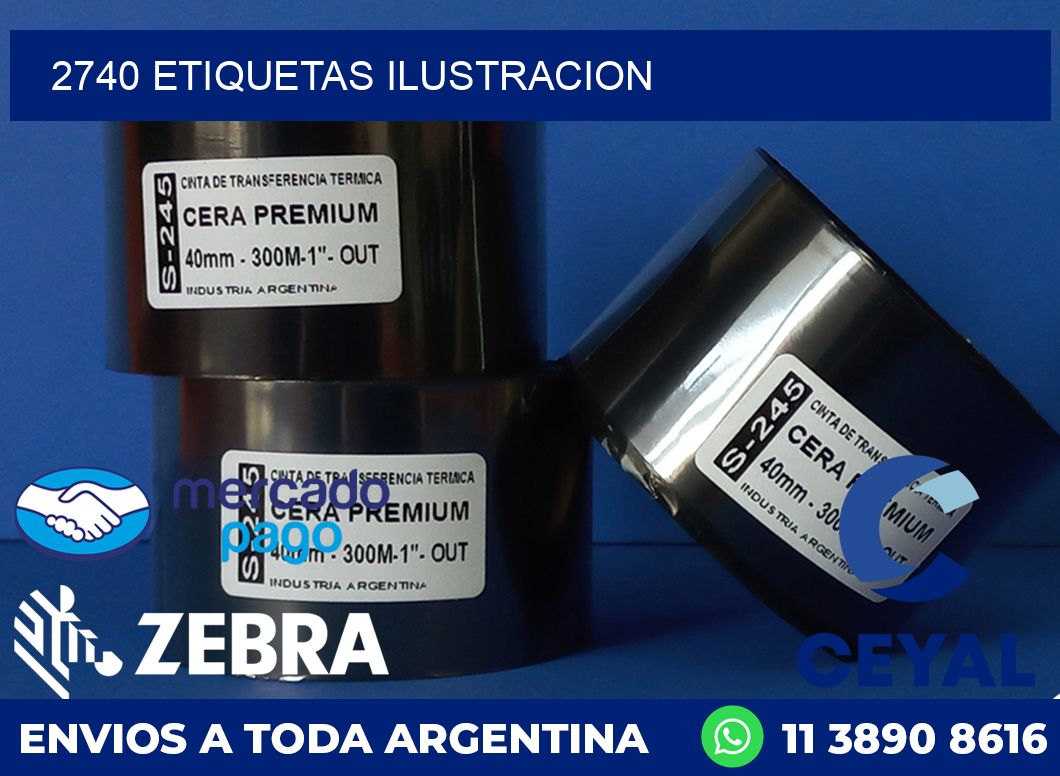 2740 ETIQUETAS ILUSTRACION