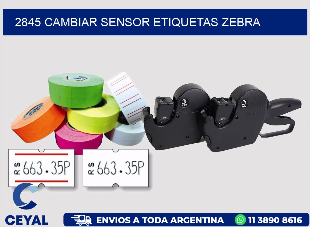 2845 CAMBIAR SENSOR ETIQUETAS ZEBRA