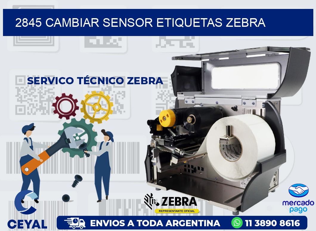 2845 CAMBIAR SENSOR ETIQUETAS ZEBRA