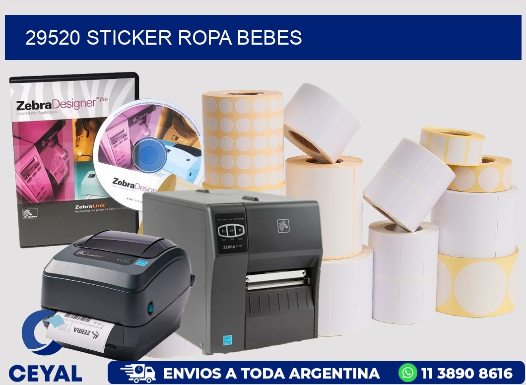 29520 STICKER ROPA BEBES