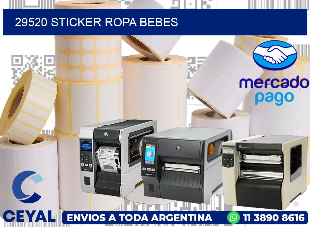 29520 STICKER ROPA BEBES
