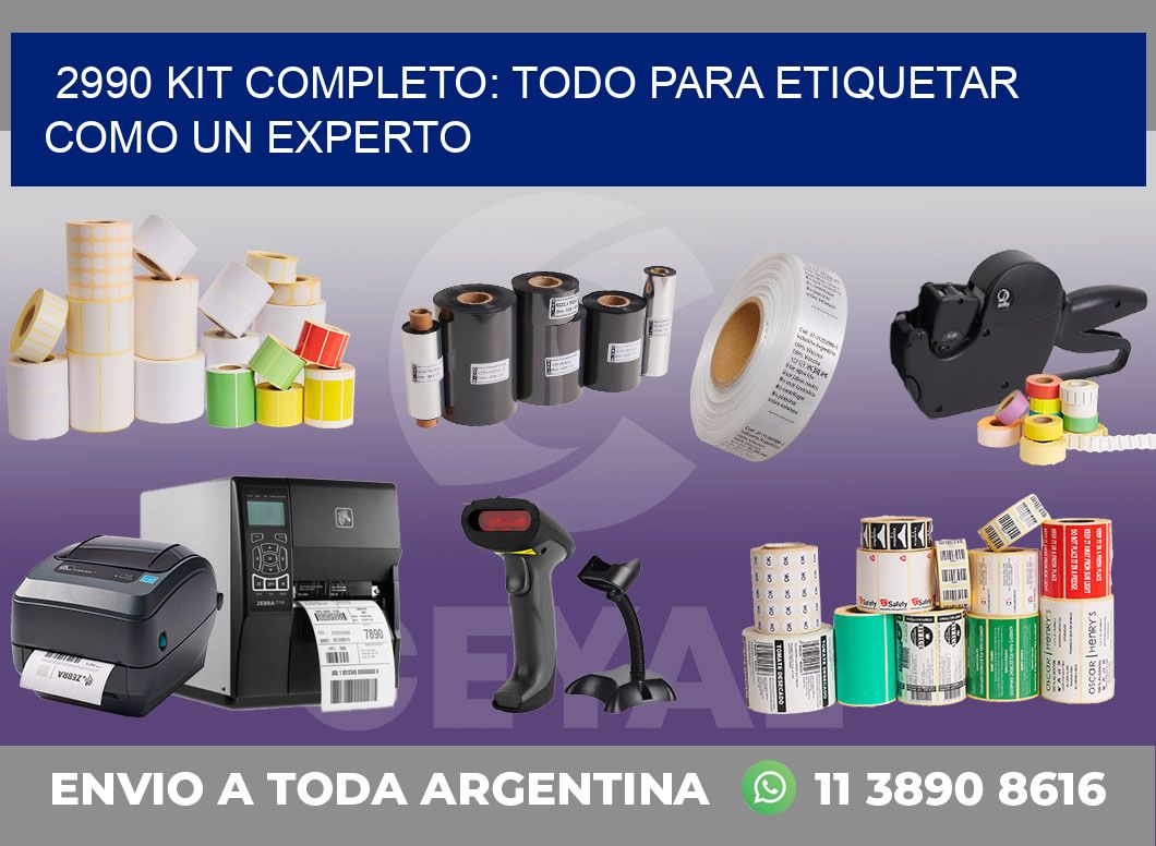 2990 KIT COMPLETO: TODO PARA ETIQUETAR COMO UN EXPERTO