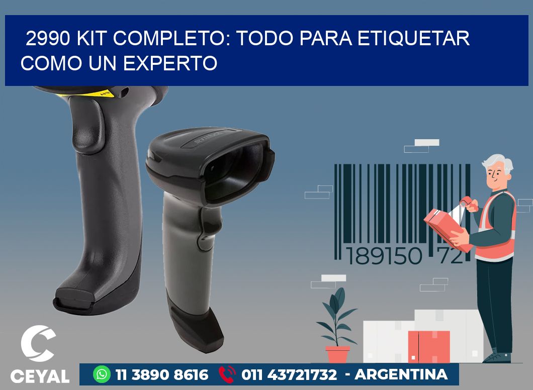 2990 KIT COMPLETO: TODO PARA ETIQUETAR COMO UN EXPERTO