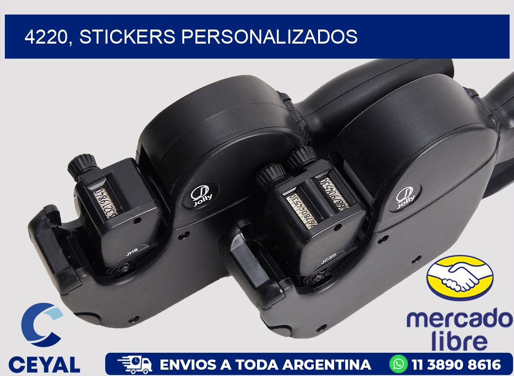 4220, stickers personalizados