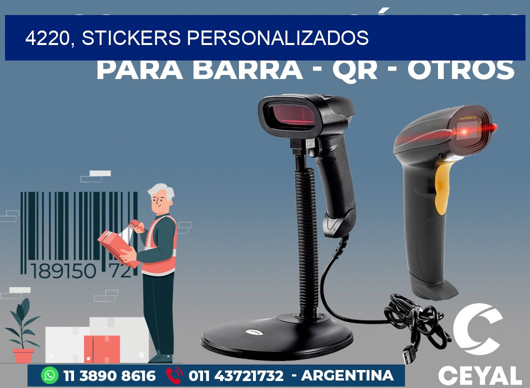 4220, stickers personalizados