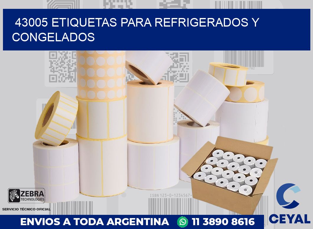 43005 ETIQUETAS PARA REFRIGERADOS Y CONGELADOS