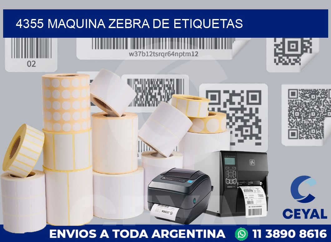 4355 MAQUINA ZEBRA DE ETIQUETAS