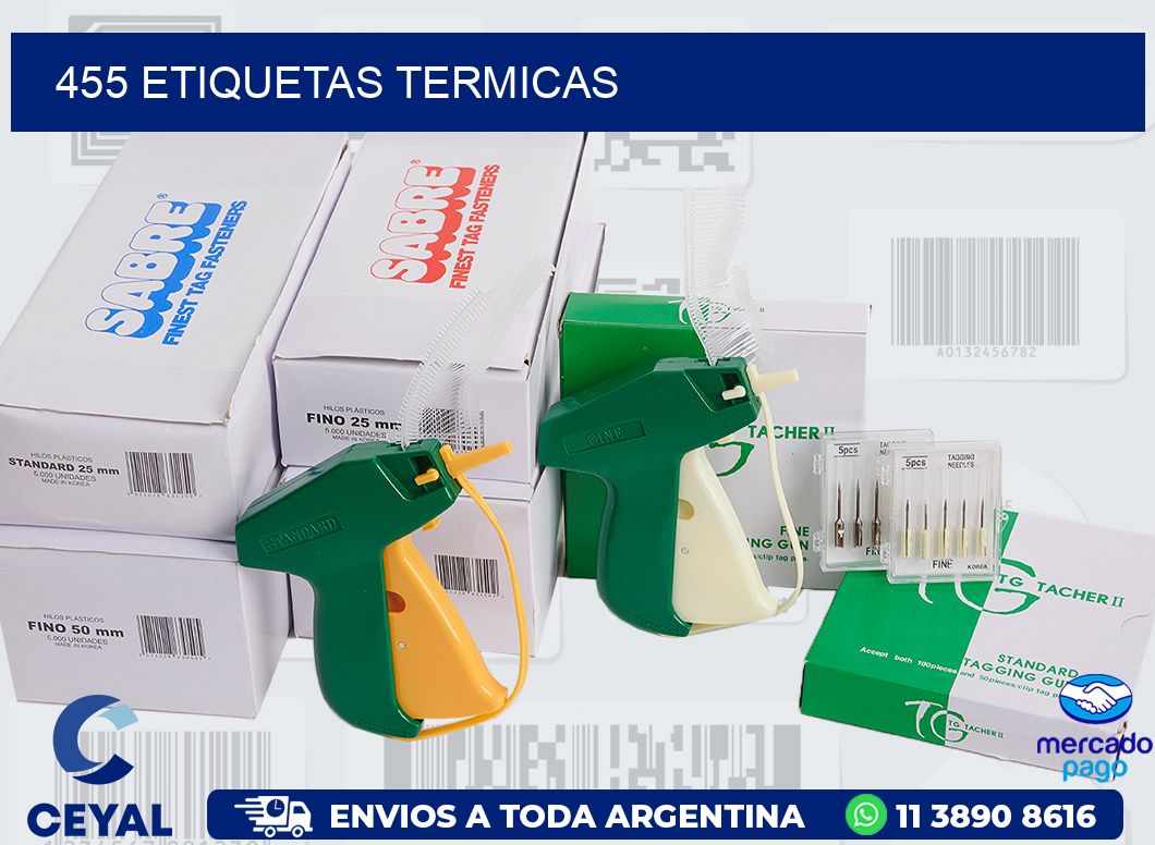 455 ETIQUETAS TERMICAS