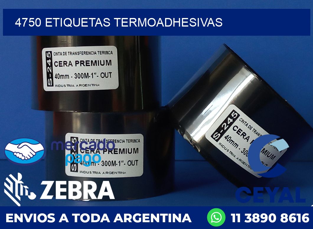 4750 ETIQUETAS TERMOADHESIVAS