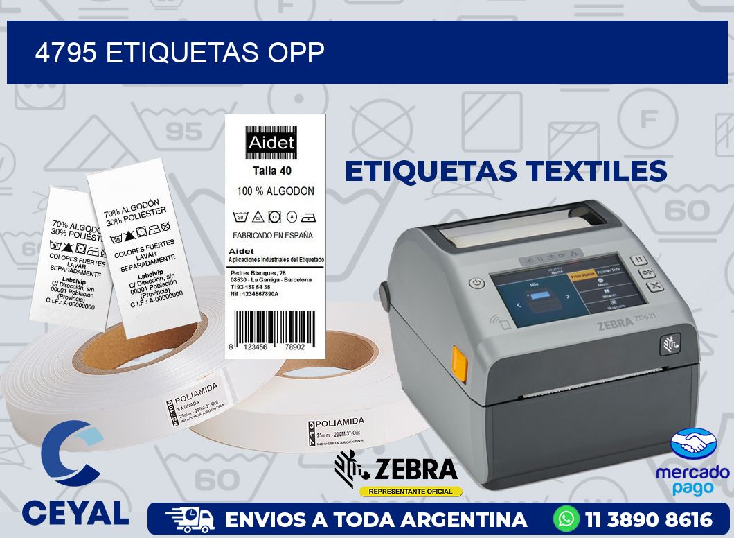 4795 ETIQUETAS OPP