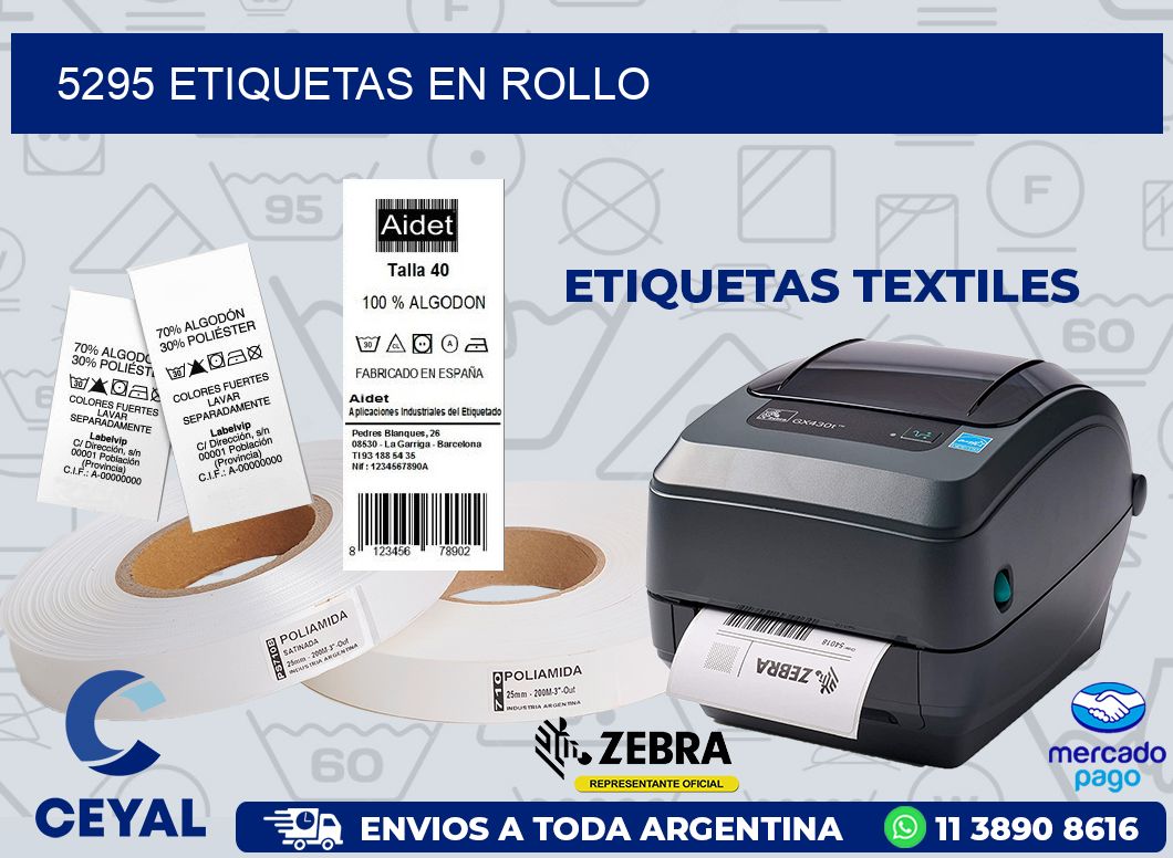 5295 ETIQUETAS EN ROLLO