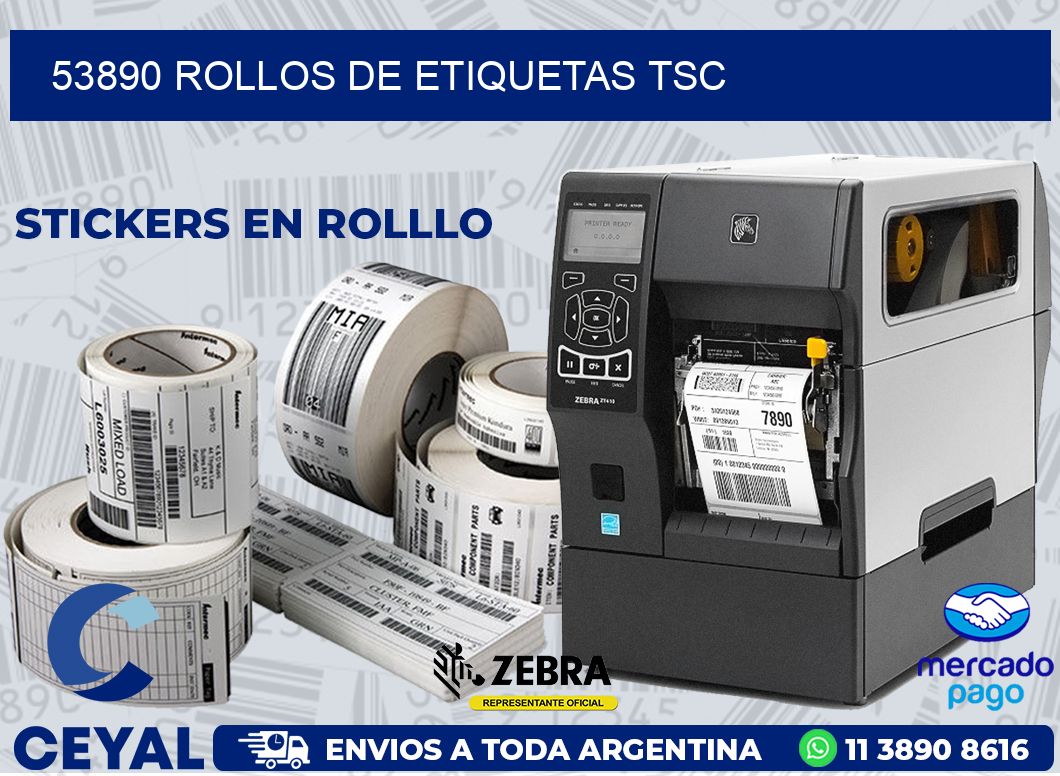 53890 ROLLOS DE ETIQUETAS TSC