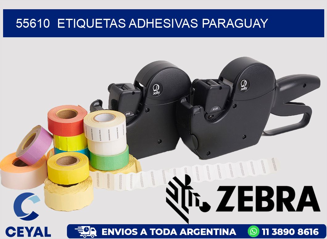 55610  ETIQUETAS ADHESIVAS PARAGUAY