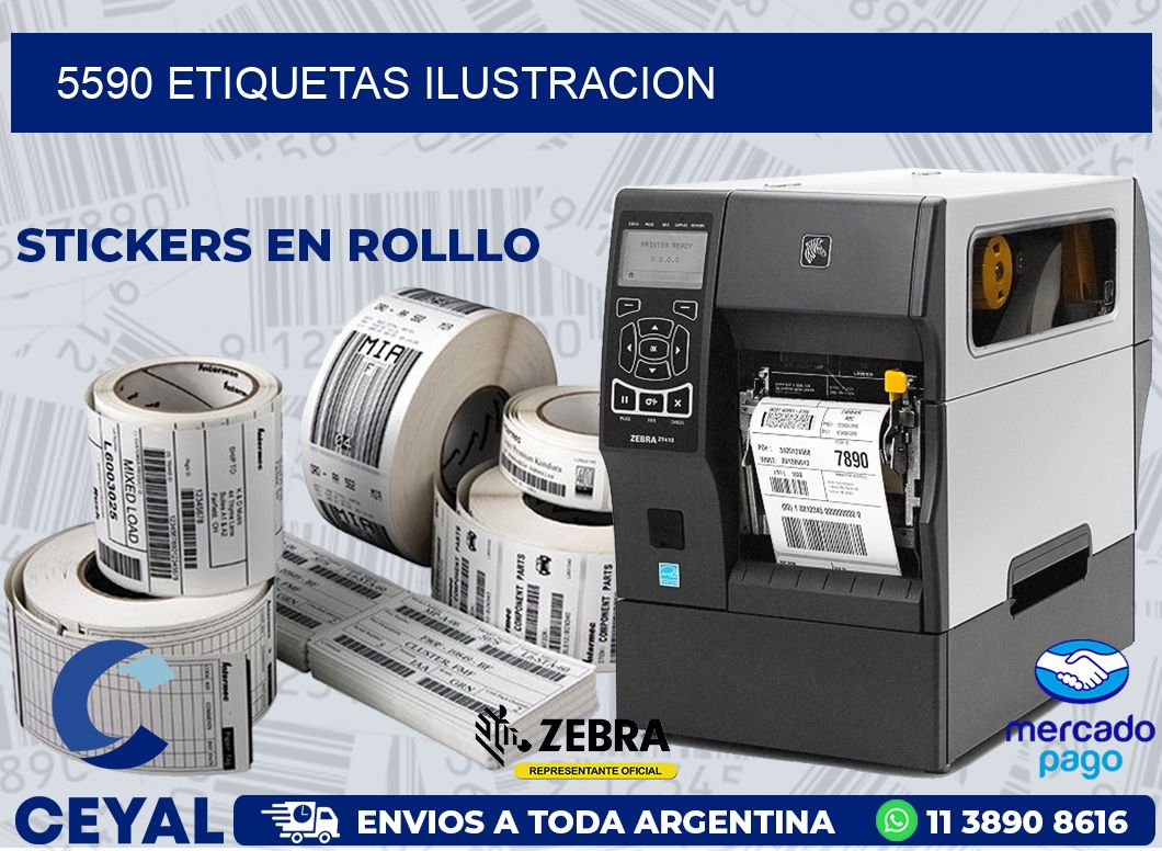 5590 ETIQUETAS ILUSTRACION