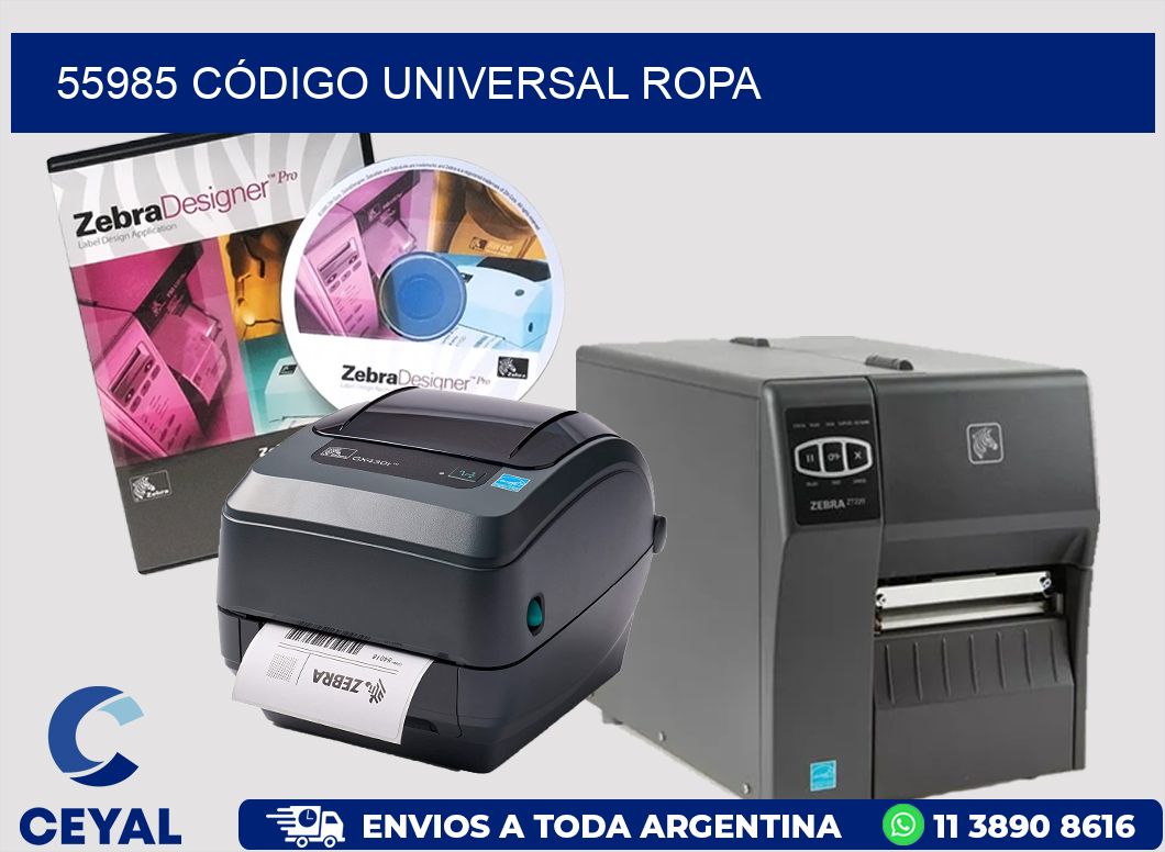 55985 CÓDIGO UNIVERSAL ROPA