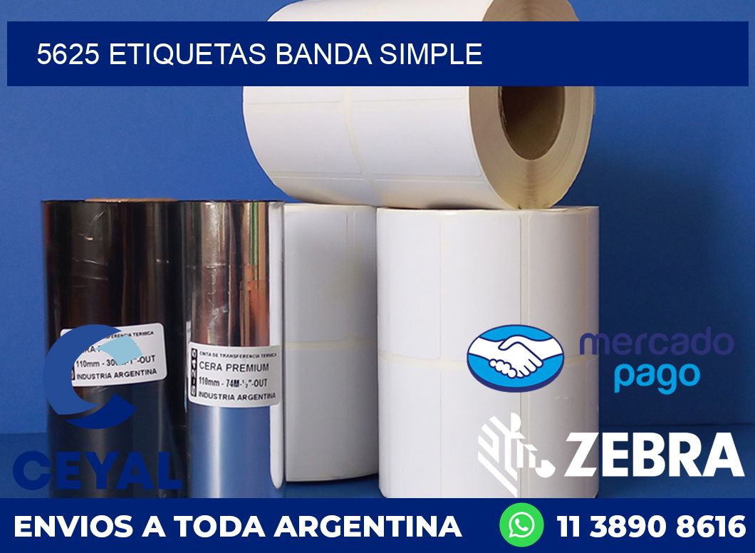 5625 ETIQUETAS BANDA SIMPLE