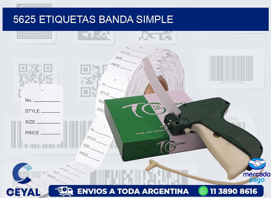 5625 ETIQUETAS BANDA SIMPLE