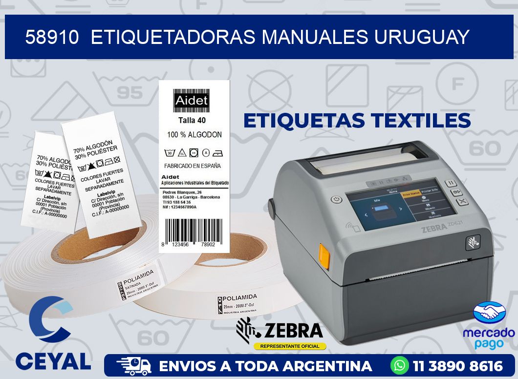 58910  ETIQUETADORAS MANUALES URUGUAY