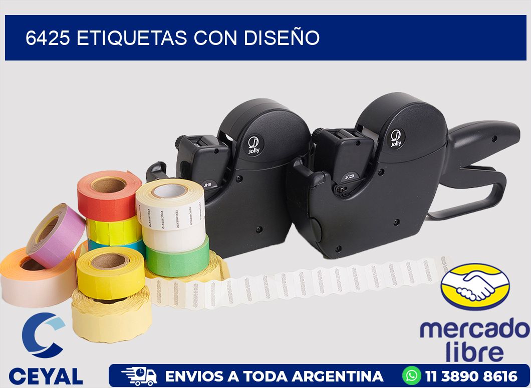 6425 ETIQUETAS CON DISEÑO