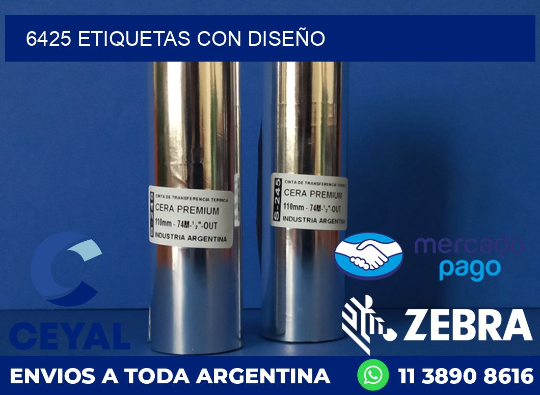 6425 ETIQUETAS CON DISEÑO