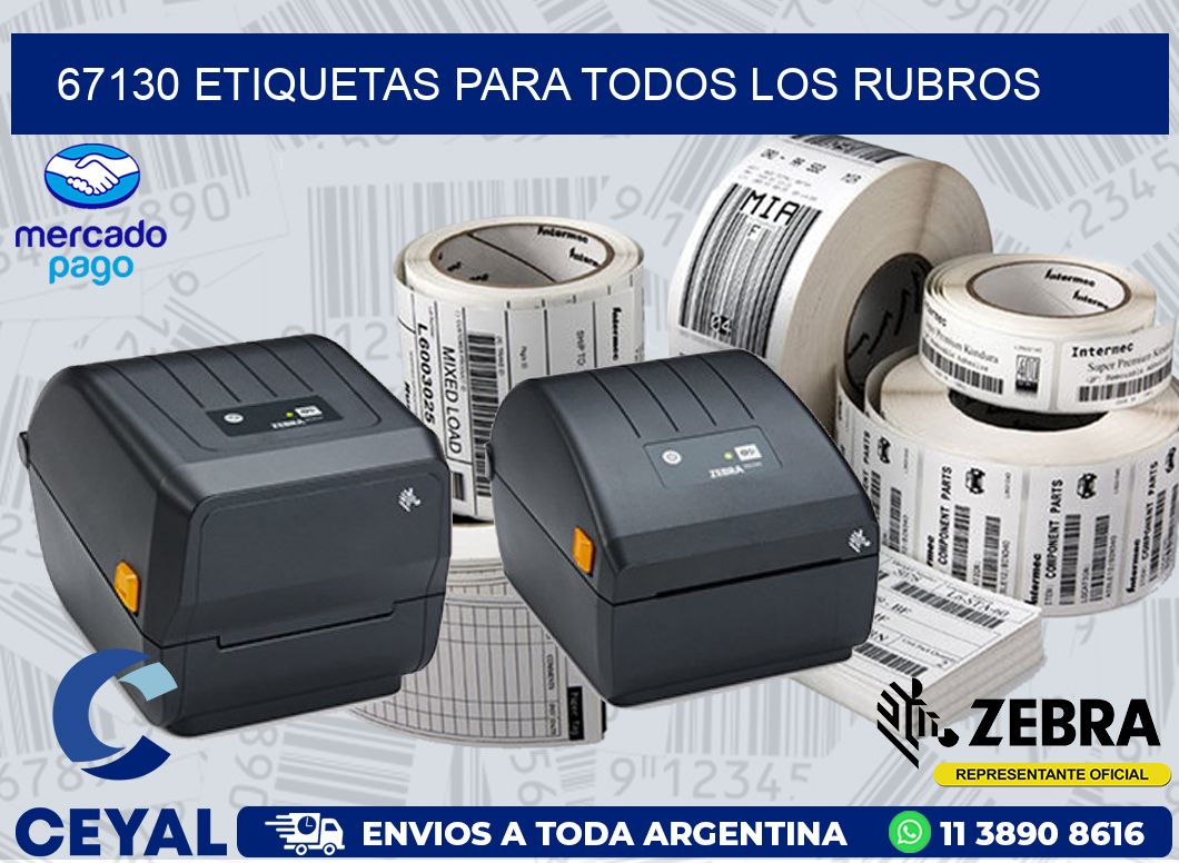 67130 ETIQUETAS PARA TODOS LOS RUBROS