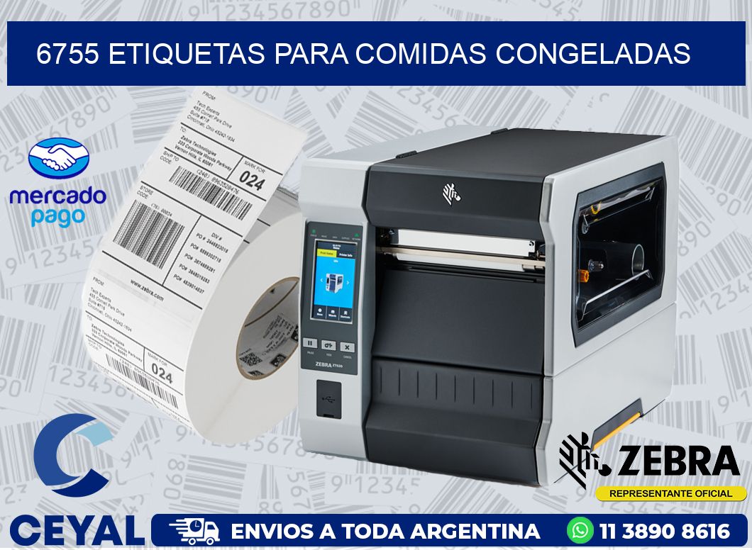 6755 ETIQUETAS PARA COMIDAS CONGELADAS