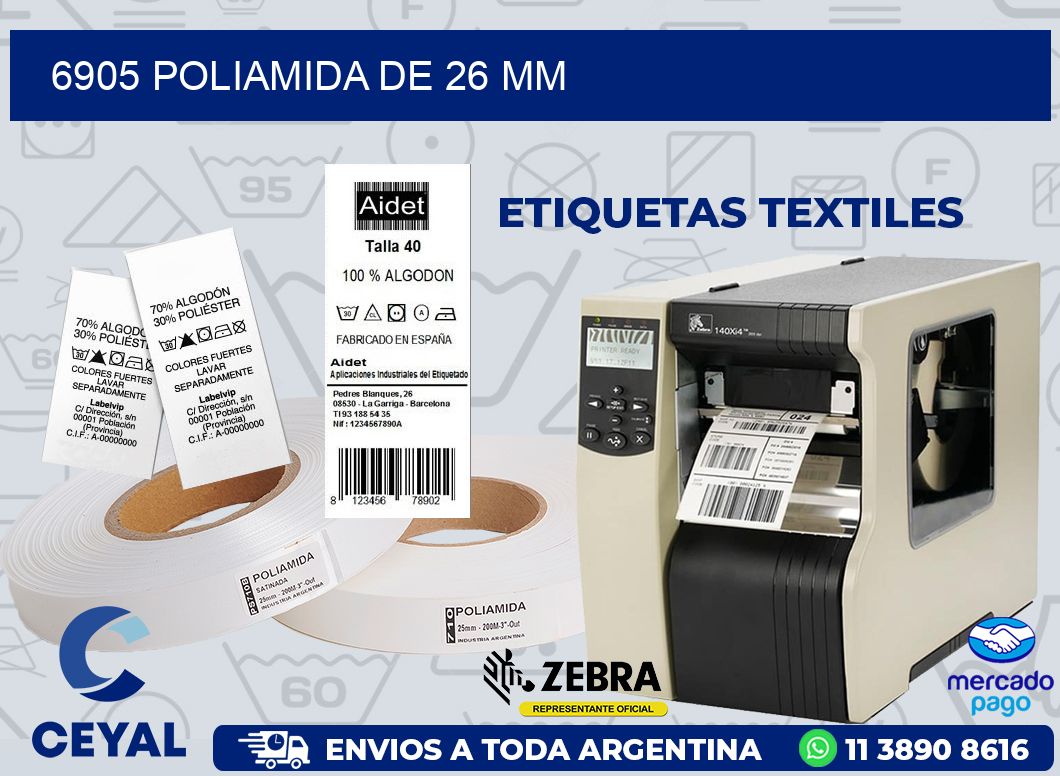 6905 POLIAMIDA DE 26 MM