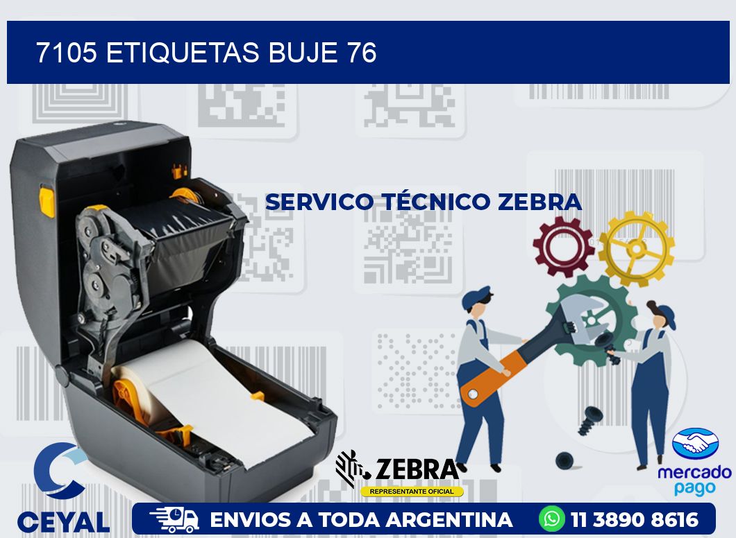 7105 ETIQUETAS BUJE 76