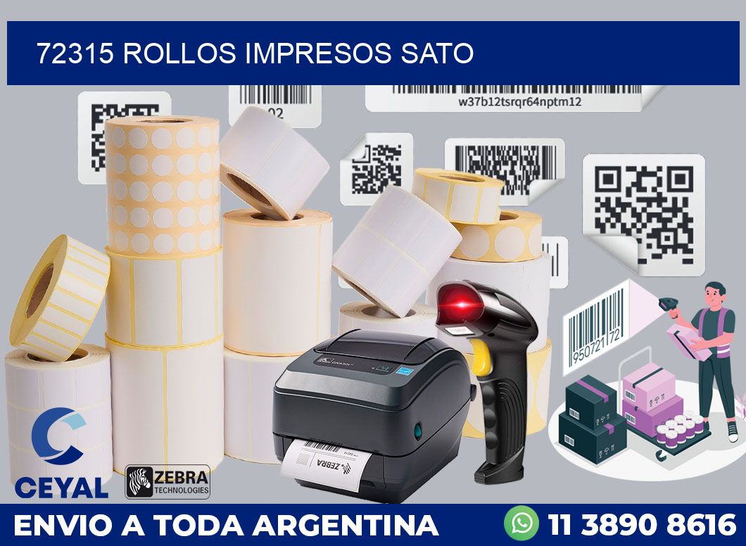 72315 ROLLOS IMPRESOS SATO