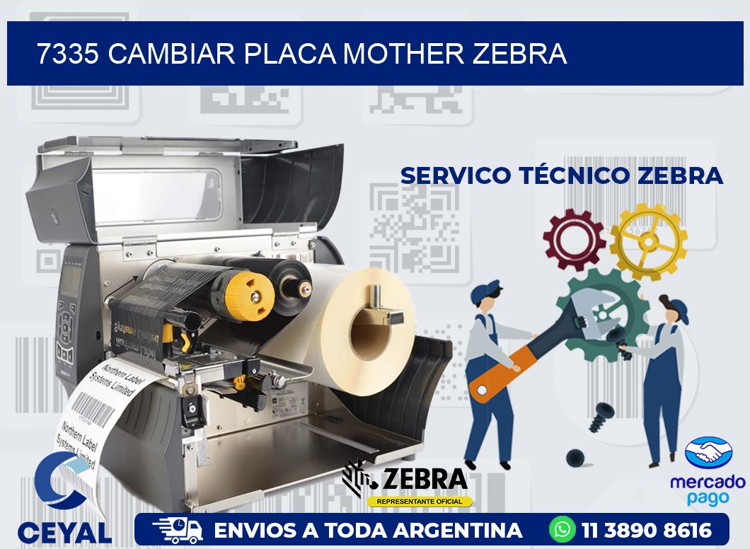 7335 CAMBIAR PLACA MOTHER ZEBRA