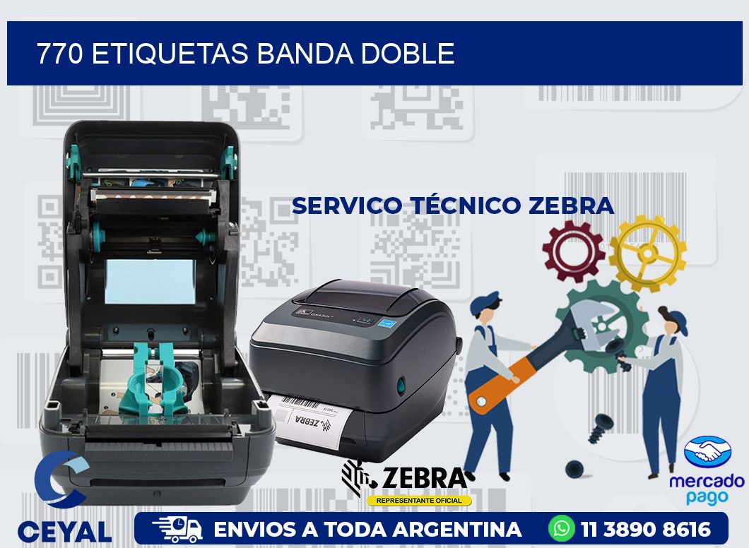 770 ETIQUETAS BANDA DOBLE