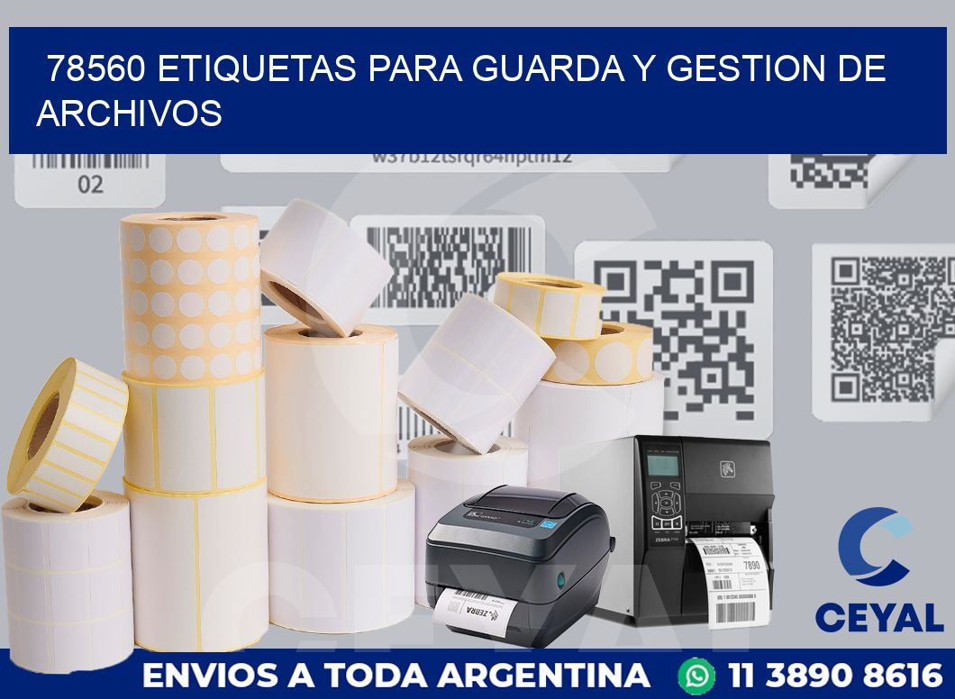78560 ETIQUETAS PARA GUARDA Y GESTION DE ARCHIVOS
