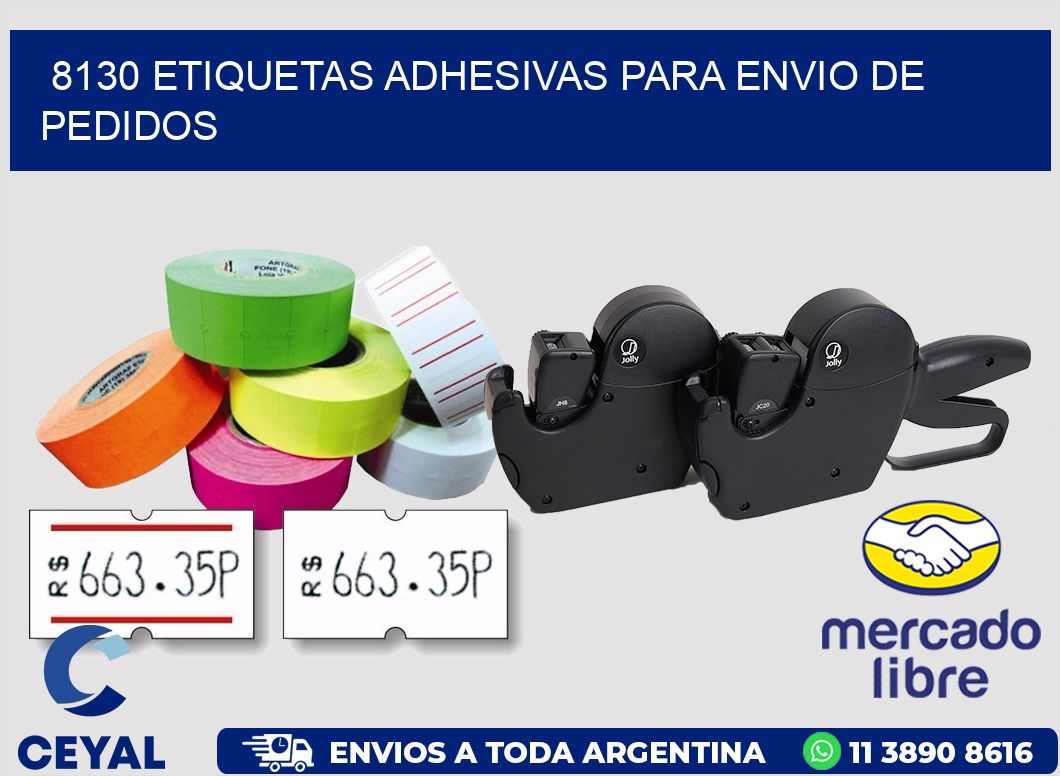 8130 ETIQUETAS ADHESIVAS PARA ENVIO DE PEDIDOS