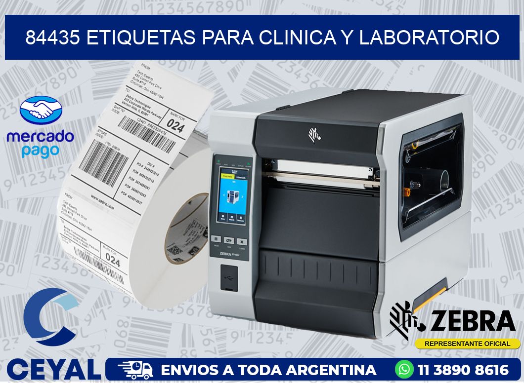 84435 ETIQUETAS PARA CLINICA Y LABORATORIO