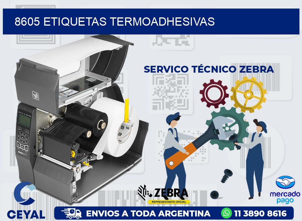 8605 ETIQUETAS TERMOADHESIVAS