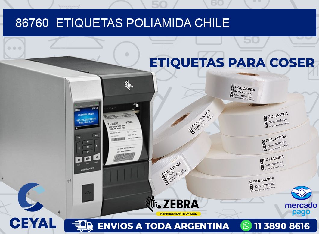 86760  ETIQUETAS POLIAMIDA CHILE